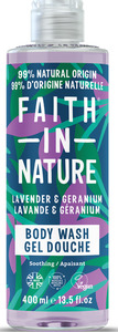 Faith in Nature Duschgel & Schaumbad  Lavendel/Geranie, 400 ml