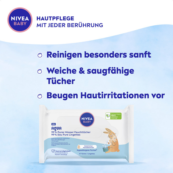 Bild 3 von NIVEA BABY Aqua Feuchttücher