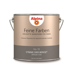 Alpina Feine Farben 'Stärke der Berge' grau matt 2,5 l