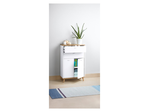 Bild 4 von LIVARNO home Badmöbel-Set »Corfu«, Eiche/weiß glatt matt (5-teilig)