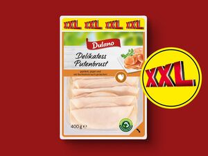 Dulano Delikatess Putenbrust/Kochschinken XXL, 
         400 g