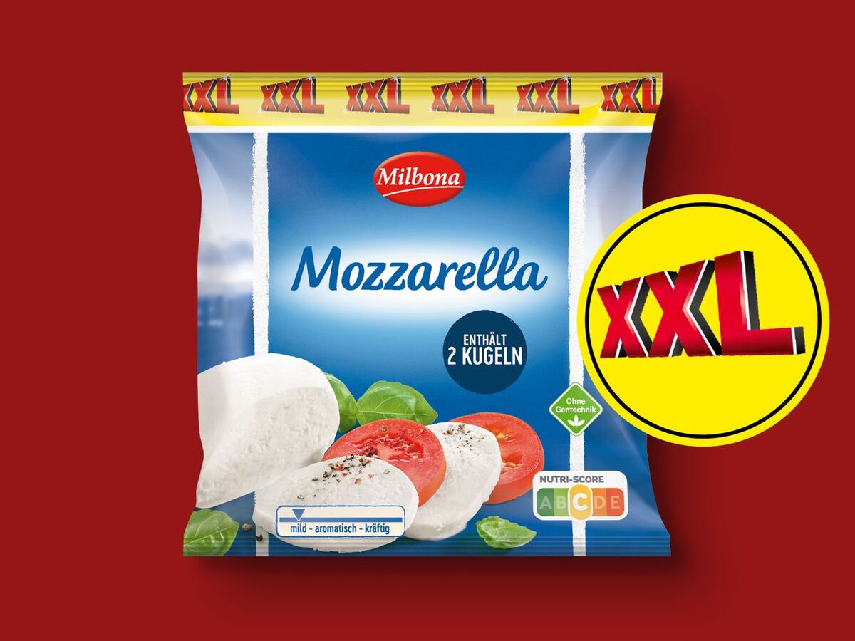 Bild 1 von Milbona Mozzarella XXL, 
         250 g