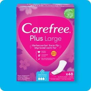 CAREFREE Slipeinlagen, Plus-Large-Frischeduft