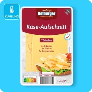 HOFBURGER Käse-Aufschnitt, Edamer