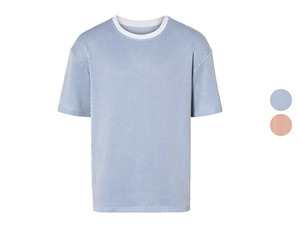 LIVERGY® Herren T-Shirt mit Seersucker-Qualität