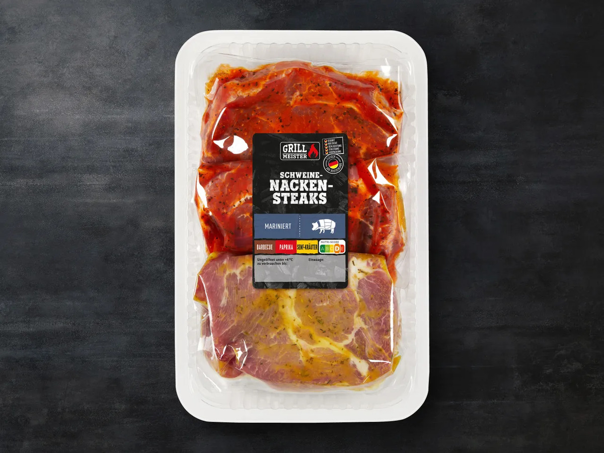 Bild 1 von Grillmeister Schweinenackensteaks, 
         3x 300 g