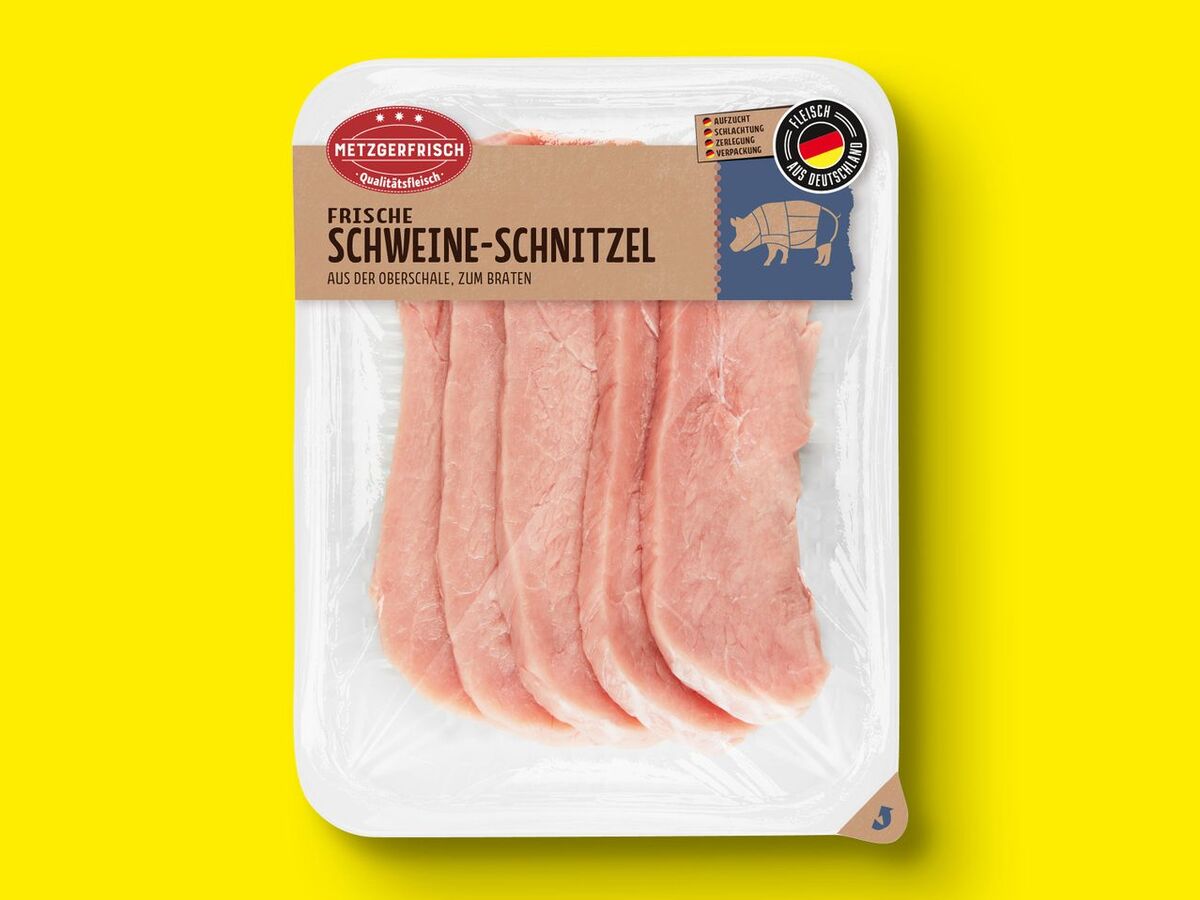 Bild 1 von Metzgerfrisch Frische Schweine-Schnitzel, 
         600 g
