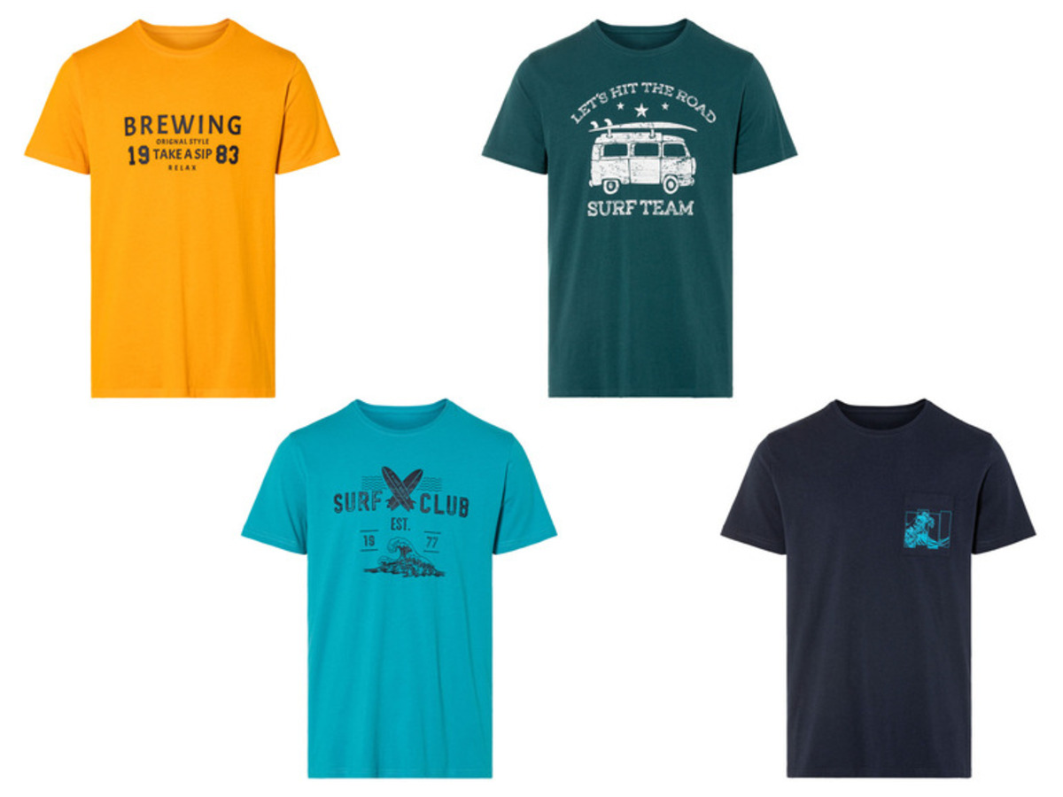 Bild 1 von LIVERGY® Herren T-Shirt aus reiner Baumwolle