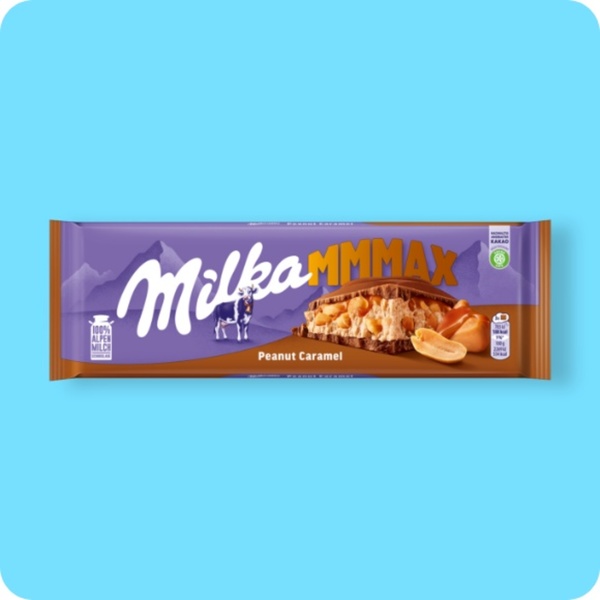 Bild 1 von MILKA Große Tafelschokolade

, Erdnuss-Karamell