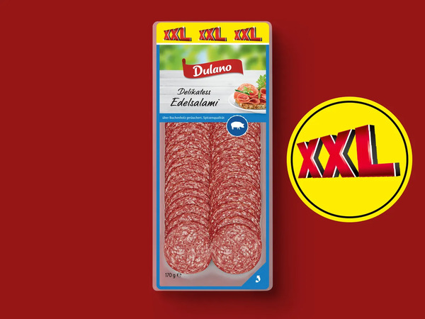 Bild 1 von Dulano Delikatess Edelsalami XXL, 
         170 g