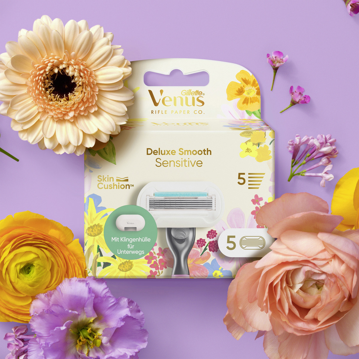 Bild 3 von Gillette Venus Deluxe Smooth Sensitive Rasierklingen + Klingenhülle