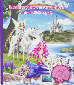IDEENWELT Stickerbuch Meerjungfrauen und Elfen