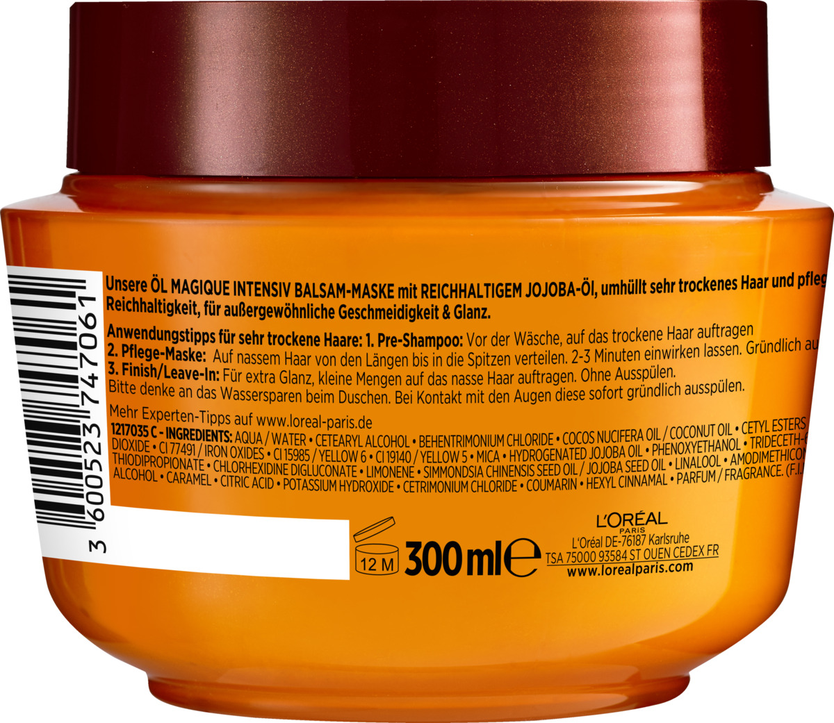 Bild 2 von L’Oréal Paris Elvital Öl Magique Jojoba Intensivkur 300ml, 300 ml