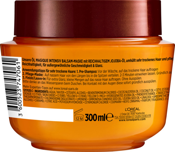 Bild 2 von L’Oréal Paris Elvital Öl Magique Jojoba Intensivkur 300ml, 300 ml