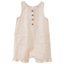 Bild 1 von Baby Overall mit Streifen BEIGE / WEISS