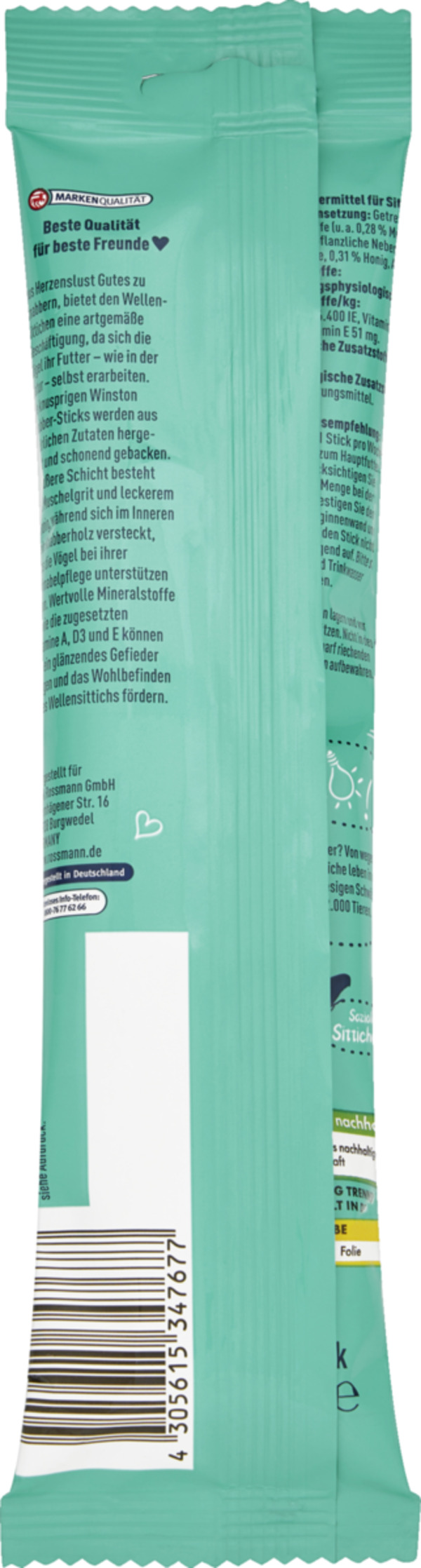 Bild 2 von Winston WINSTON V KNABBER-STICKS HONIG/GRIT, 60 g