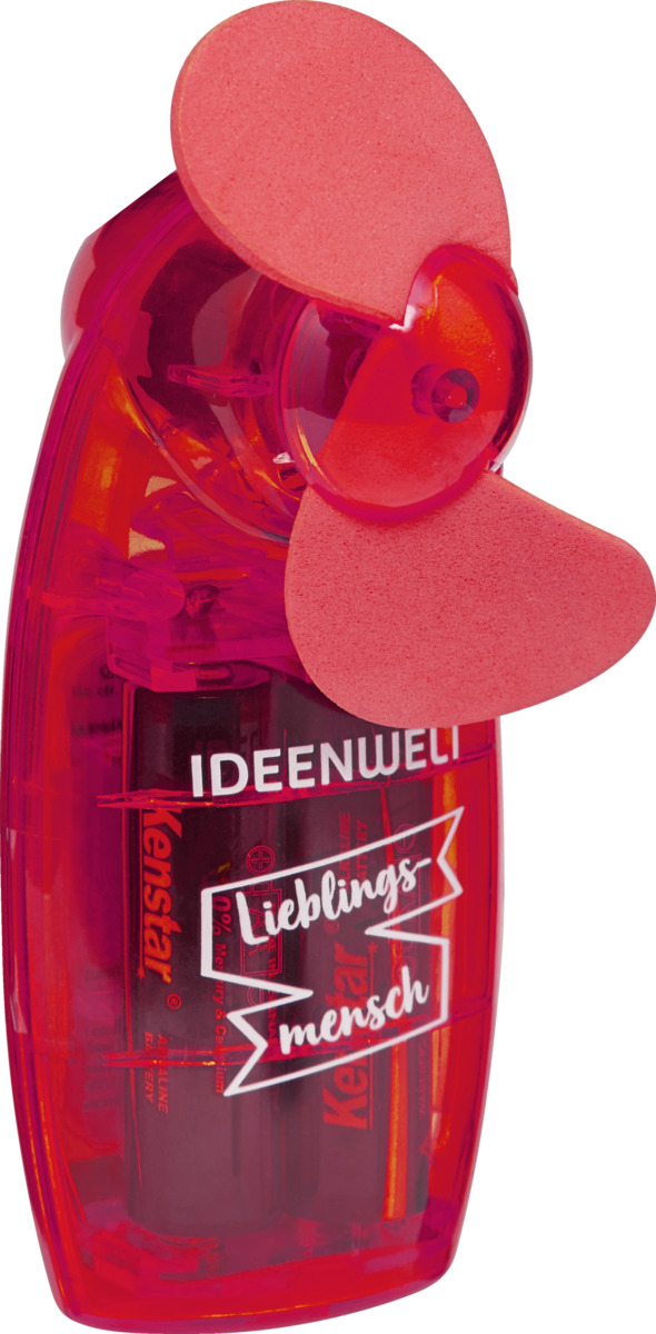 Bild 1 von IDEENWELT Mini-Ventilator, rot