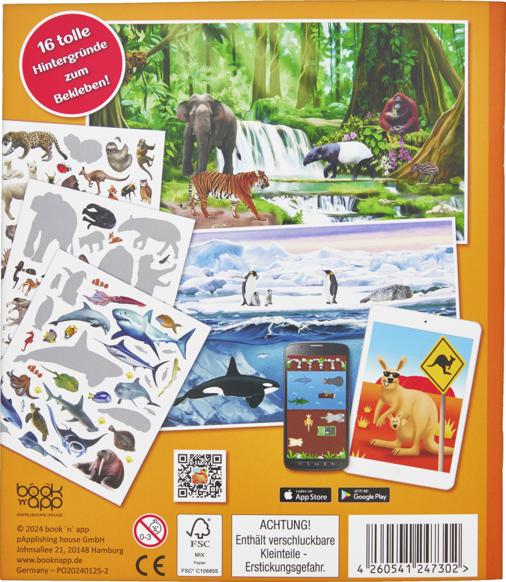 Bild 2 von IDEENWELT Stickerbuch Tiere der Welt