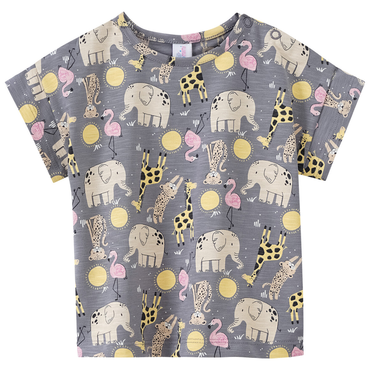 Bild 1 von Baby T-Shirt mit Tier-Print GRAU