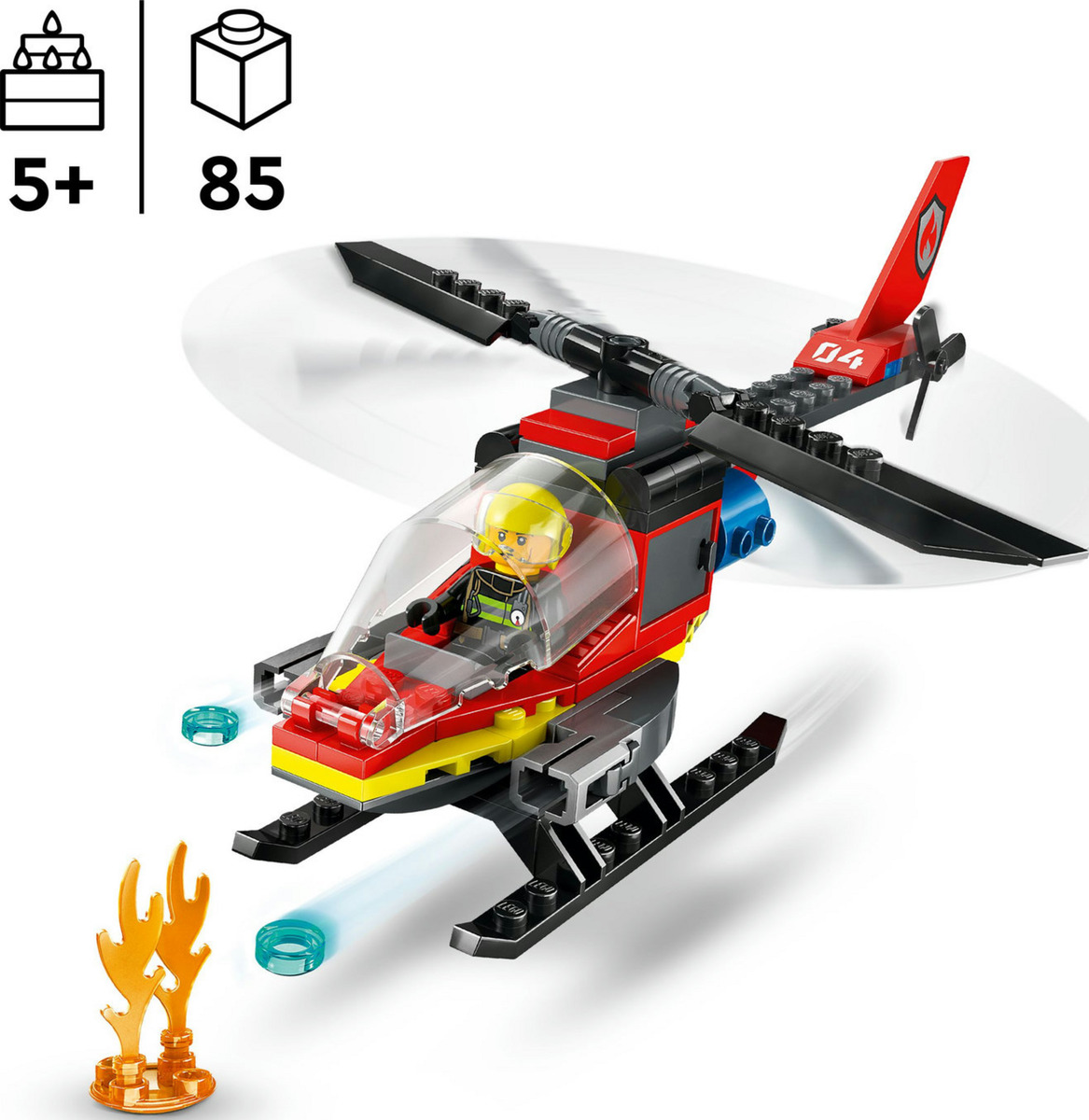 Bild 4 von LEGO CITY 60411 Feuerwehrhubschrauber