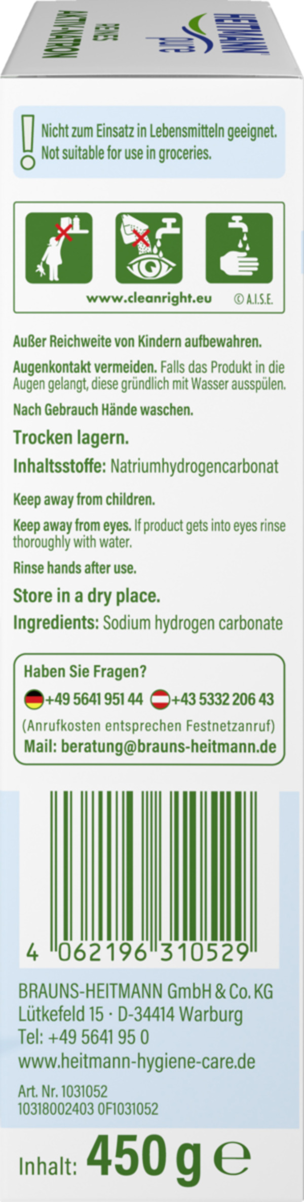 Bild 2 von Heitmann Pure Reines Aktiv Natron, 450 g