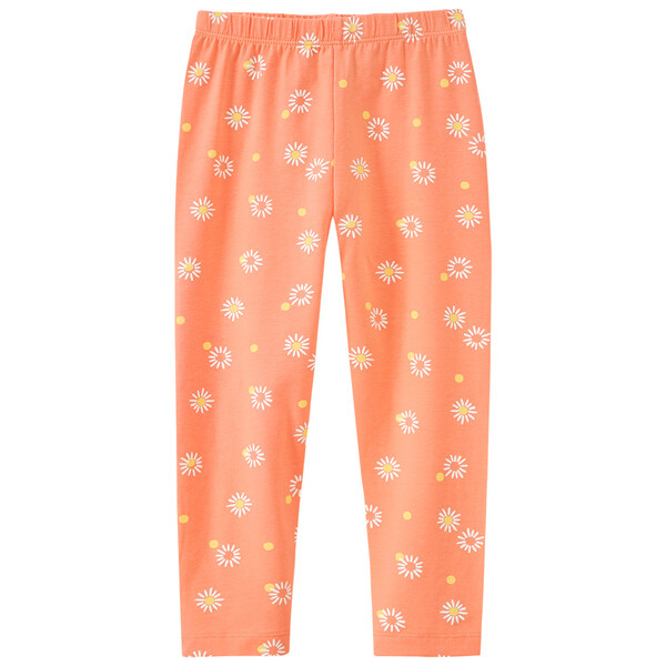 Bild 1 von Mädchen Capri-Leggings mit Blumen-Print HELLORANGE