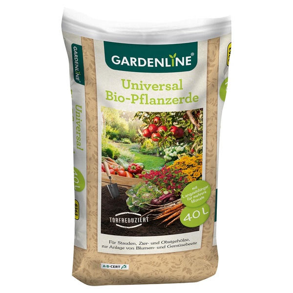 Bild 1 von GARDENLINE Universal Bio-Pflanzerde 40 l