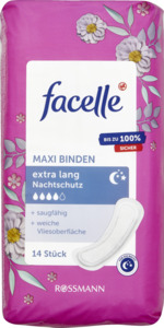 facelle Maxi Binden extra lang Nachtschutz