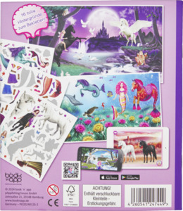 IDEENWELT Stickerbuch Meerjungfrauen und Elfen