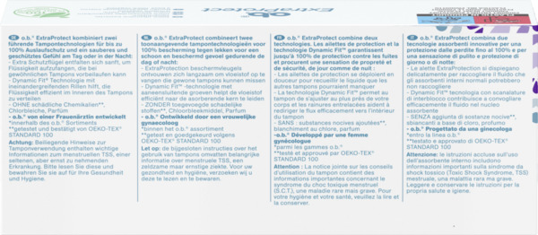 Bild 4 von o.b. ExtraProtect Tampons Super