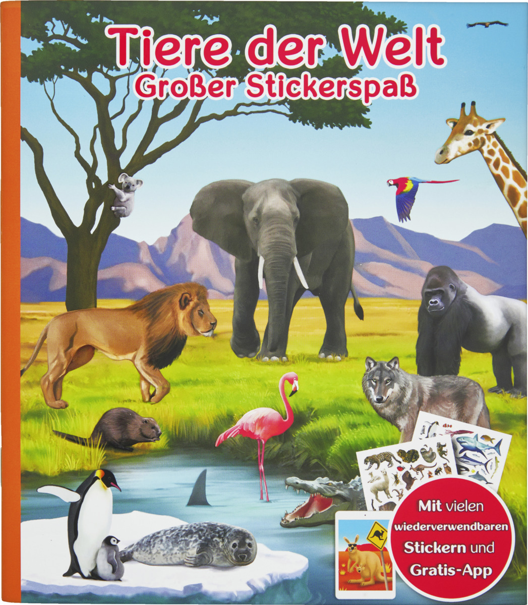 Bild 1 von IDEENWELT Stickerbuch Tiere der Welt