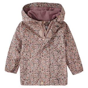 Baby Regenjacke mit Blümchen-Allover BEIGE