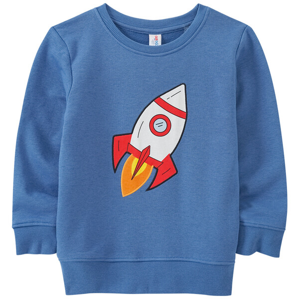 Bild 1 von Kinder Sweatshirt mit Raumschiff-Applikation BLAU