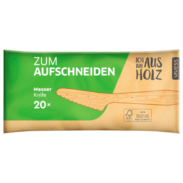 Bild 1 von Vivess Holzmesser 20 Stück