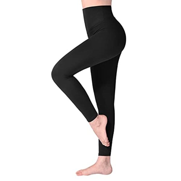 Bild 1 von SINOPHANT Sport Leggings Damen Mit Hohem Bund Elastische Blickdichte Leggins Mit Bauchkontrolle Große Größen Stretchhose für Workout Gymnastik Yogahose,1er Pack Schwarz,4XL-6XL (Tag: Plus Size)