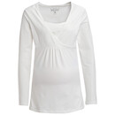 Bild 1 von Damen Umstands-Langarmshirt mit Stillfunktion WEISS