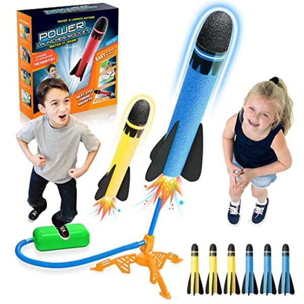 Bild 1 von DejaNard Rakete Spielzeug, Spielzeug ab 3-12 Jahre Junge Kinder Outdoor Spielzeug Spiele für Draussen Mädchen Geschenke 3 4 5 6 7 8 9 10 Jahre Garten Spielzeug Geschenk Junge 6 7 8 9 Jahre