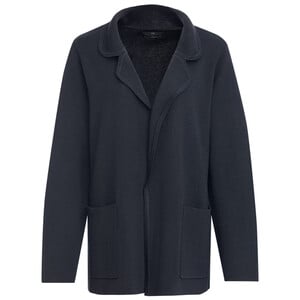 Damen Strickblazer mit Reverskragen BLAU