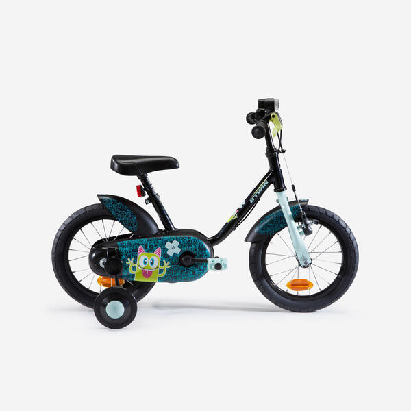 Bild 1 von Kinderfahrrad 14 Zoll Monster 500 schwarz/türkis