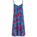 Bild 1 von Damen Kleid mit floralem Muster BLAU / ROT