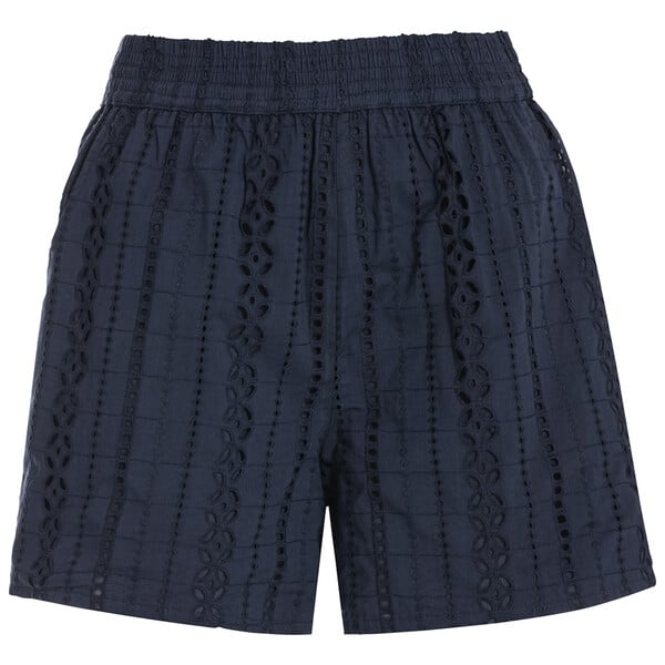 Bild 1 von Damen Shorts mit Lochstickerei DUNKELBLAU