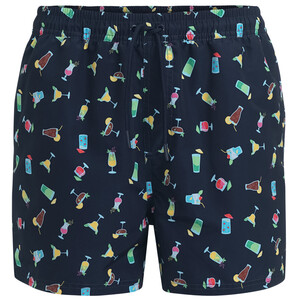 Herren Badeshorts mit Allover-Print DUNKELBLAU