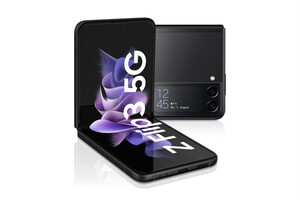 Samsung Galaxy Z Flip3 5G Phantom Black Smartphone (6,7 Zoll, 128 GB, 12 MP, Dual-Kamera, 3.300-mAh, Octa-Core, Fingerabdrucksensor, Gesichtserkennung, schwarz)