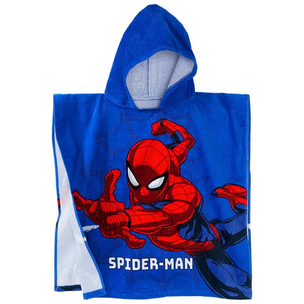 Bild 1 von Spiderman Badeponcho mit Kapuze BLAU