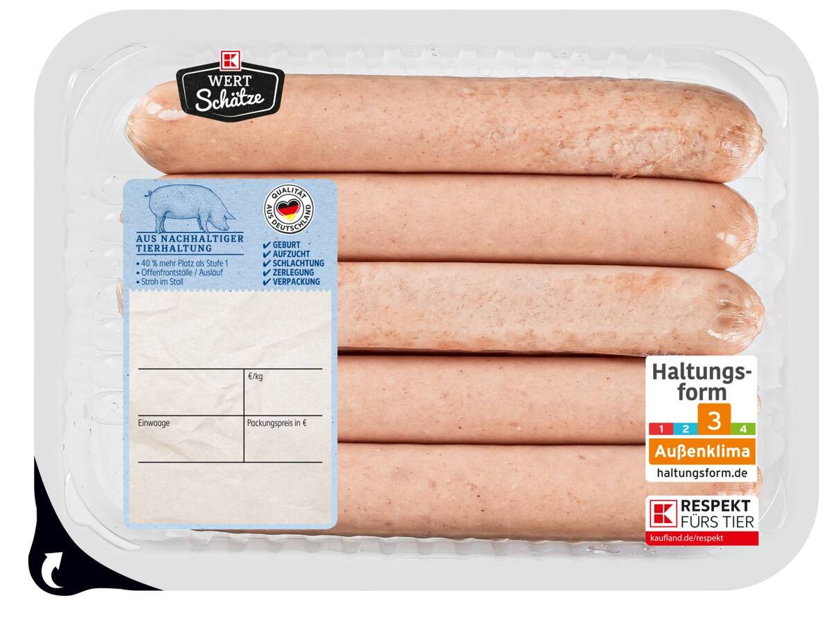 Bild 1 von K-WERTSCHÄTZE Fränkische Bratwurst, 5 St. = 300-g-Packg.