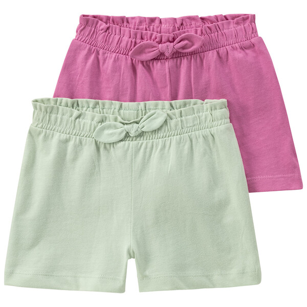 Bild 1 von 2 Baby Shorts mit Zierschleifen ZARTGRÜN / PINK