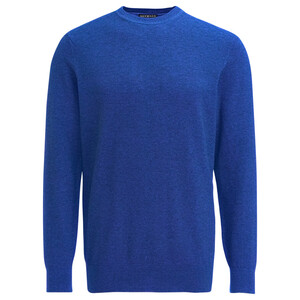 Herren Feinstrickpullover unifarben BLAU