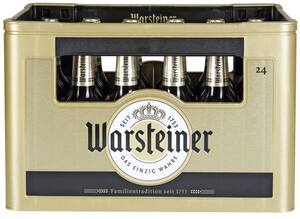WARSTEINER Premium Pilsener, Ka. 24 x 0,33-l-Fl.