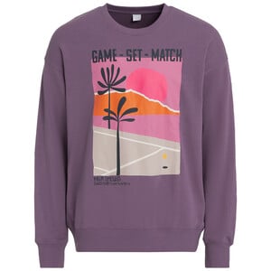 Herren Sweatshirt mit Print LILA