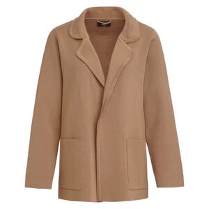 Damen Strickblazer mit Reverskragen BEIGE